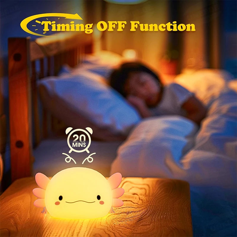 Lumi Cute Axolotl - Night Light Sleeping Lamp