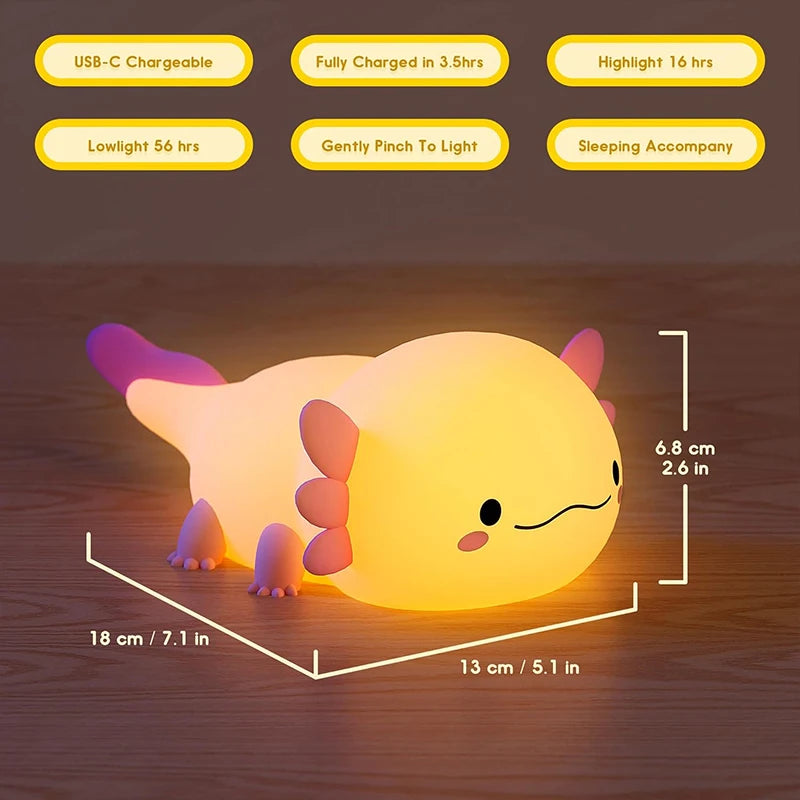 Lumi Cute Axolotl - Night Light Sleeping Lamp